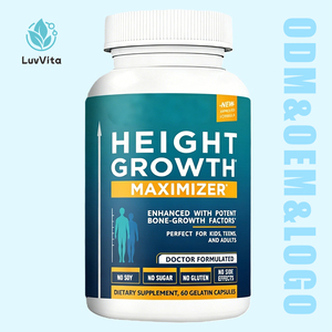 Cápsulas Blandas LuvVita para la Salud Ósea con Calcio, Vitamina D y <span class=keywords><strong>Zinc</strong></span> para Niños, Adolescentes y Adultos, Sin GMO, Sin Azúcar, OEM/ODM - Product Image 1