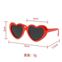 9 couleurs différentes, vente en gros par les fabricants, lunettes créatives pour chiens et chats, lunettes tendance en forme de cœur, lunettes de soleil photo