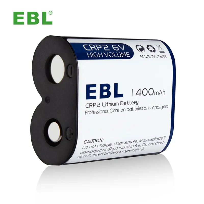 EBL-Batería de CR-P2 de alta carga, 6V, 1400mAh