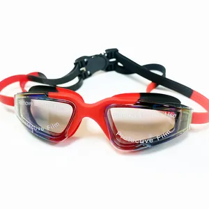 공장 새로운 디자인 누출 방지 김서림 방지 레이싱 레저 수영 안경 맞춤 실리콘 부품