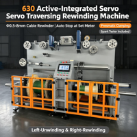 Machine de rembobinage active industrielle 630, machine de traversée de fil servo pour le traitement des câbles