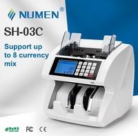 Compteur de billets mixtes NUMEN Fitness avec détecteur de billets IR, UV, MG et CIS, modèle SH-03C