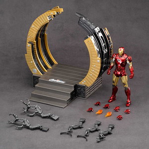 Zd Toys Iron Man Original y Genuino de Marvel, Edición 10.º Aniversario - IRON MAN <span class=keywords><strong>MK</strong></span> 6 CON PLATAFORMA DE INSTALACIÓN, Figuras de Acción a Escala 1/10 con Articulaciones Móviles - Product Image 4
