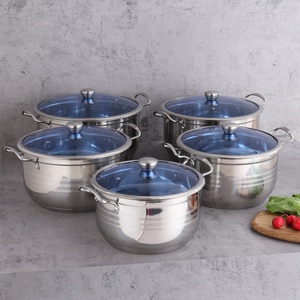 Atacado Clássico Design Coreano 14/10/6 Peça Aço Inoxidável Kitchen <span class=keywords><strong>Ware</strong></span> <span class=keywords><strong>Set</strong></span> Inclui Stock Pot para Cozinhar Leite e Sopa - Product Image 2