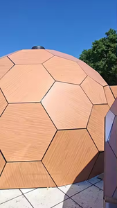 Tienda de cúpula de vidrio Geodésico de madera con energía solar ecológica para glamping y eventos al aire libre - Product Image 4