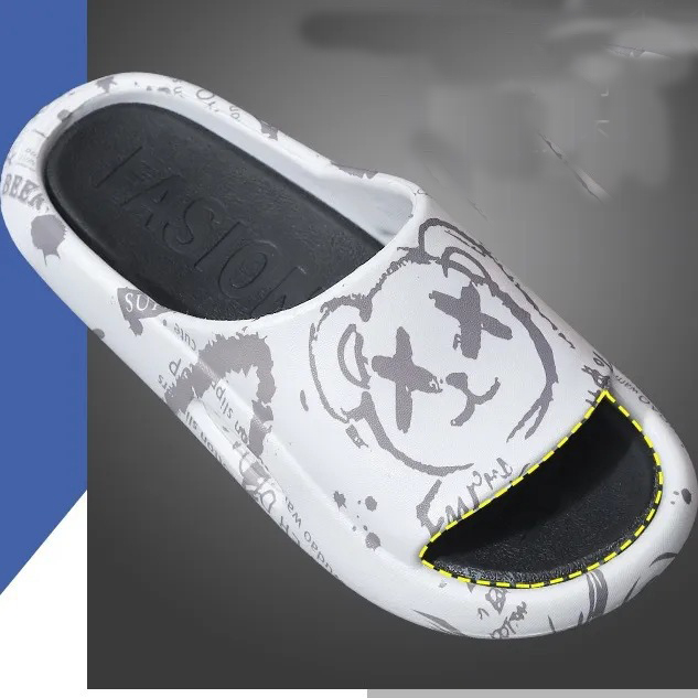 2023 Fashion Summer Beach Shoes Flat Slides For Women Men Indoor Outdoor Platform Slipper