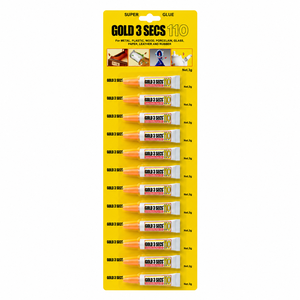 Colla Super Istantanea Oro Sicura e Affidabile, Asciugatura in 3 Secondi, Facile da Trasportare, Organizzazione Pratica, Colla Liquida a Fissaggio Rapido, 12 Pezzi/Cartoncino - Product Image 3