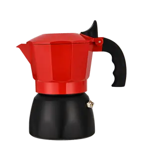 Hoge Kwaliteit 3 Cups Aluminium Italiaanse Koffie En Espresso Maker Buiten Moka Koffie