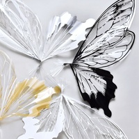 Vente flash - Papier d'emballage pour bouquet de fleurs en papier glassine écologique imperméable en forme de papillon 50*56cm avec des ailes de papillon
