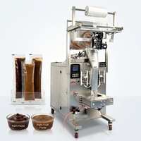 DEMAX Automatische Palmolie Vloeistofvul- en verzegelmachine Palmvruchtenpuree Pasta Saus Roerhopper Voedselveilig 304