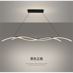 <span class=keywords><strong>Lustre</strong></span> de salle à manger long modèle design personnalisé créatif suspension de bar scandinave <span class=keywords><strong>lustre</strong></span> Wave - Product Image 6