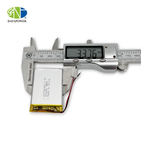 Batería Recargable de Polímero de Litio Directo de Fábrica, Tamaño y Capacidad Personalizables, 3.7V 350mah 500mAh, para Mini Altavoces y Reproductores MP3