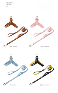 Kedatangan Stok Baru  Tersedia <span class=keywords><strong>Harness</strong></span> Dada Anjing Kulit PU Tahan Air Set Tali Kekang untuk Anjing Kecil dan Sedang <span class=keywords><strong>Harness</strong></span> Anjing - Product Image 5