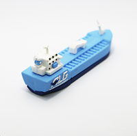 Flashdisk PVC Bentuk Kapal Besar 16GB, Hadiah Flashdisk Karet Bentuk Perahu 8G, Memori USB Kapal Custom