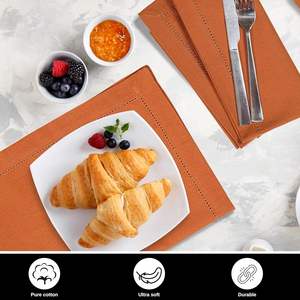 ผ้าเช็ดปากที่กำหนดเองสำหรับงานแต่งงานงานหัตถกรรมผ้าชุดเครื่องนอน - Product Image 6