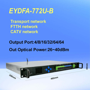 Amplificador de Fibra Óptica EDFA de Alta Potencia, 4/8 Puertos, WDM 1550nm, 19/20/21/22/23dBm, Conector SC para Telecomunicaciones - Product Image 6
