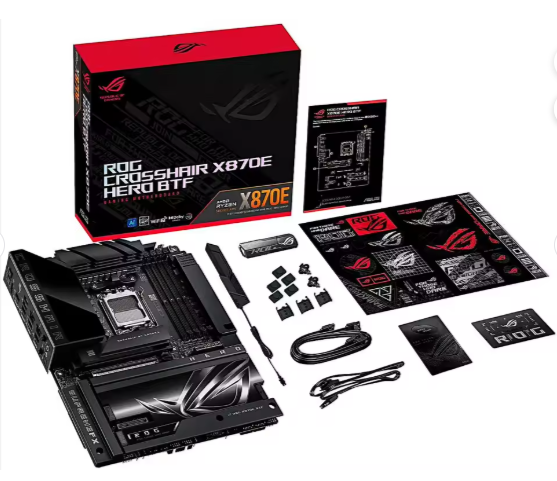 Wholesale New ROG CROSSHAIR X870E HERO Big Turbo Fan Motherboard with Hidden-connector Design DDR5 AM5 ATX Desktop Gaming