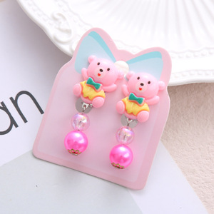 Joyería para niños, venta al por mayor, precio de fábrica, accesorios para niños para niñas, bonitos pendientes con Clip para niños - Product Image 4