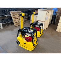 Compacteur à plaque vibrante 600*500MM avec support pour les mains, moteur essence haute puissance 30KN, pour le compactage du béton en construction
