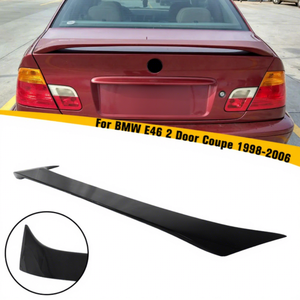 HS E46 Auto parte alettone posteriore ABS fibra di carbonio Look originale stile di fabbrica Spoiler posteriore per <span class=keywords><strong>BMW</strong></span> <span class=keywords><strong>serie</strong></span> 3 E46 <span class=keywords><strong>2</strong></span> porte coupé 1998-2006 - Product Image 1