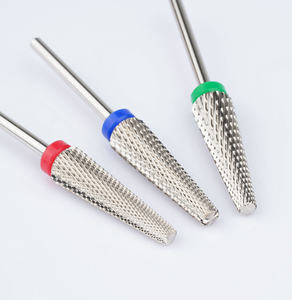 Fraise conique allongée en carbure de tungstène de 2,35 mm (3/32 po) pour ongles, coupe croisée, outil de nettoyage des cuticules pour ponceuse électrique - Product Image 1