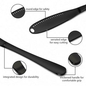 <b>Kitchen</b> <b>Gadget</b> Stainless Steel Cheese Butter Knife Spreading Cheese 3-in-1 Multifunctional Butter Spreader Knife - Product Image 5