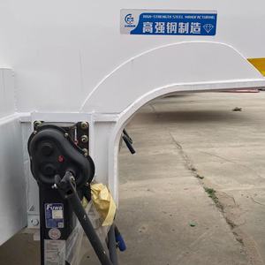 مقطورة شبه مقطورة فولاذية منخفضة السطح بثلاثة محاور لنقل الحفارات بسعر المصنع من تينغيون - Product Image 6