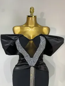 Abito Aderente con Catene Scintillanti, <span class=keywords><strong>Abbigliamento</strong></span> di Lusso per Feste di Compleanno da Donna - Product Image 5