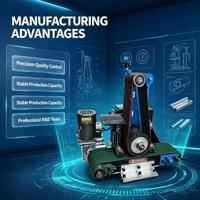 Machine à poncer les métaux, équipement de polissage à plat, bande abrasive pour le finissage des surfaces en acier inoxydable