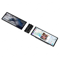 WEIJUNPRO RHD Universal Qualcomm 12.3 Layar Ganda 2K Pemutar Multimedia Mobil DVD Player Stereo Layar Sentuh Navigasi GPS Carplay