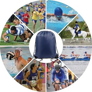 Promotional Nylon Polyester Drawstring Backpack <b>Bags</b> Custom Logo 210D Polyester Drawstring Gift <b>Bag</b> Sports <b>Bag</b> for Gym Traveling - Product Image 6