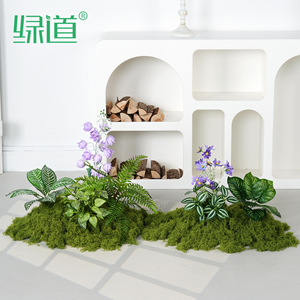 Plantes artificielles Greenway, mousse, décoration de jardin, base de 30 à 100 cm, style campagnard, pour l'intérieur et l'extérieur - Product Image 2