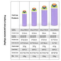 Nieuwe, populaire, dubbelwandige thermosfles van roestvrij staal (16oz, 19oz, 24oz, 32oz, 350ml) OWA Sport & Reisfles met opklapbaar handvat