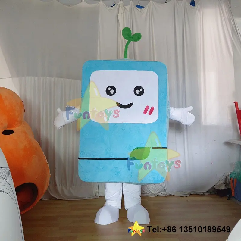 Funtoys personalizado TV gabinete muñeca mascota disfraz Anime Cosplay piel dibujos animados Hello Kitty carnaval publicidad Navidad para adultos