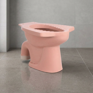 Ensemble WC monobloc en céramique Anglo Indian EWC, cuvette de toilette européenne à chasse directe avec siphon en P, cuvette ronde - Product Image 3