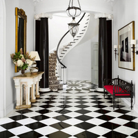 Carreaux de parquet en porcelaine modernes 800*800, antidérapants, pour murs et sols, avec motif continu infini pour l'intérieur des villas