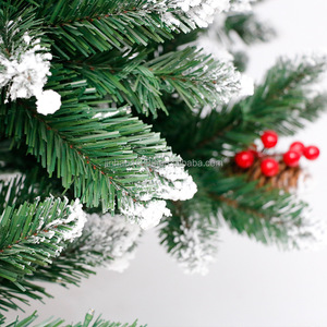 Chất Lượng Cao Giáng Sinh Trang Trí Cây Với Trắng PE + PVC Quả Quả Màu Đỏ Hỗn Hợp Tự Động Cây Với Đèn Cho Lễ hội Giáng Sinh - Product Image 4