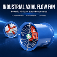 Ventilateur axial industriel OEM personnalisé, débit d'air stable pour la ventilation des conduits et l'évacuation de la fumée