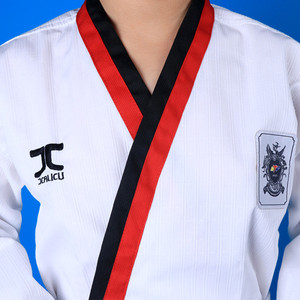 Uniforme de Taekwondo <span class=keywords><strong>Poomsae</strong></span> Personalizado 2026, <span class=keywords><strong>Dobok</strong></span> de Taekwondo <span class=keywords><strong>Poomsae</strong></span> <span class=keywords><strong>para</strong></span> Niñas - Product Image 1