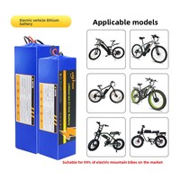 Batterie au lithium pour vélo de montagne électrique 36V 10Ah, cellules tri-éléments 18650, batterie cylindrique rechargeable de grande capacité
