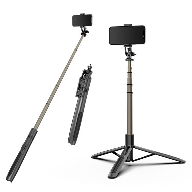 Q06 Multi Functional Reinforced Aluminum Alloy Wireless Remote Remote Control Expandable Selfie Stick Tripod