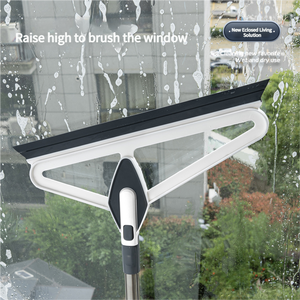 Çift amaçlı sihirli değnek ev silikon su kazıyıcı kolay temizlik için süpürme zemin silecek Modern banyo zeminler - Product Image 4