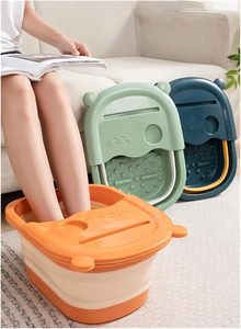 Baignoire pliable en plastique pour les pieds, seau de trempage portable isolé pour massage des pieds jusqu'au mollet, bassin de bain à domicile - Product Image 4