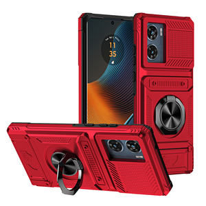 Funda de teléfono TPU + PC para Motorola Edge 5G 2024/50 Fusion/50 Ultra/50 <span class=keywords><strong>Pro</strong></span>, soporte de anillo giratorio de Metal magnético, ranura para tarjeta, funda móvil - Product Image 2