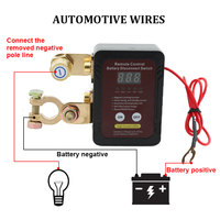 Interrupteur à distance en gros pour système de maison intelligente, déconnexion de batterie 12V avec affichage LED de tension, arrêt automatique de l'alimentation
