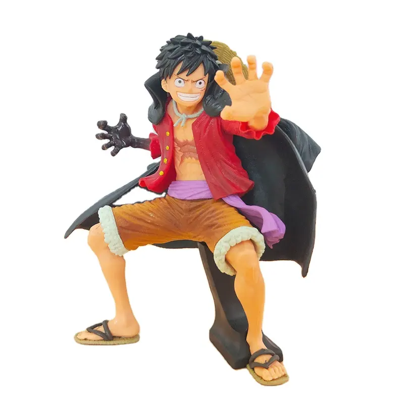 El más nuevo Anime dibujos animados diseño caliente una pieza PVC figura Anime colección ornamento Luffy figuras de acción Juguetes