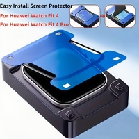 Protecteur d'écran HD pour montre connectée, 3 pièces, outil d'alignement adapté à Huawei Watch Fit 4/4 Pro, Film d'écran résistant aux rayures
