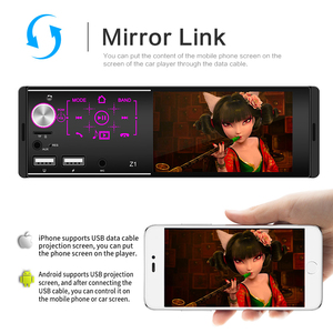 Reproductor MP5 de 1 DIN y 4 Pulgadas con Carplay, Android Auto, FM, Bluetooth, Pantalla Táctil IPS, Radio para Auto con Soporte para Cámara Trasera HD para Estéreo Universal de Auto - Product Image 3