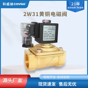 Vanne solénoïde en laiton Covna 2W31, orifice de 25 mm, pour eau, air, huile, usage industriel - Product Image 5