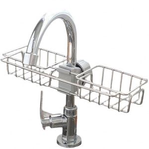<b>Kitchen</b> Storage <b>Rack</b>, Faucet Sink Storage <b>Rack</b>, Household Sponge Cloth, Dishwashing and Draining <b>Rack</b>, Hanging Basket - Product Image 1